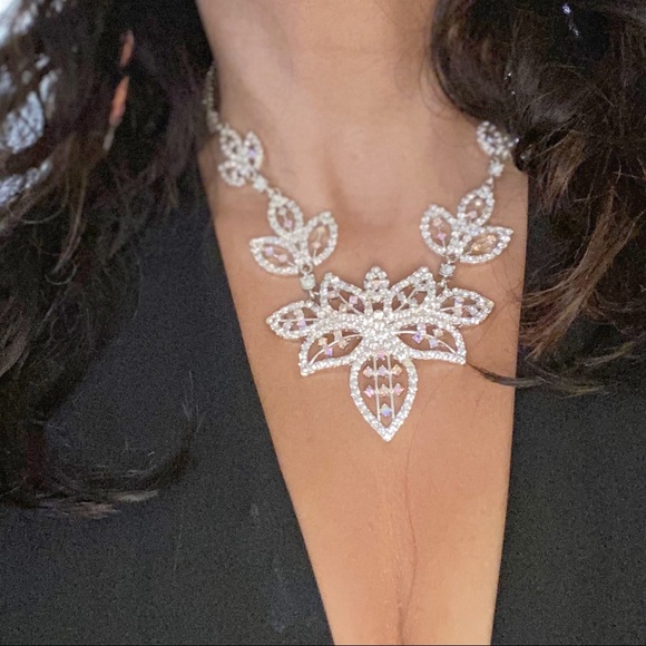 Vintage Jewelry - STATEMENT VINTAGE DIAMOND PAVE CHOKER NECKLACE